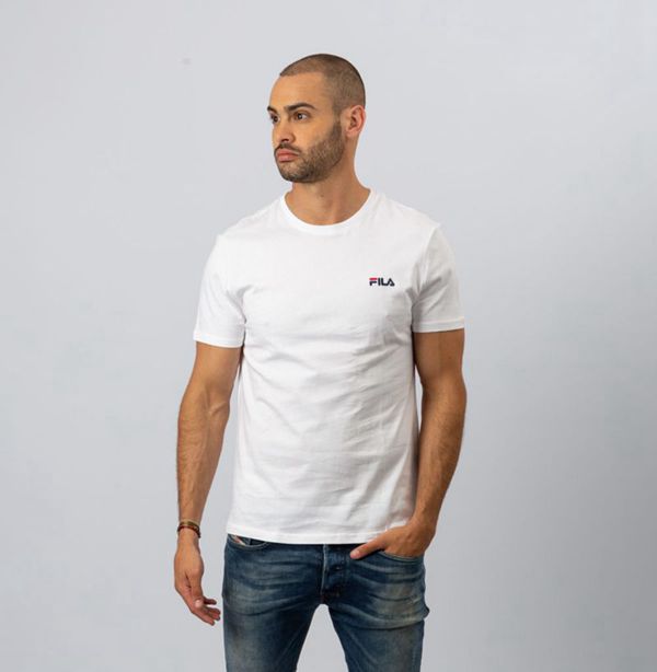 Camisetas Fila Homem Branco - Fila Noose Portugal Lojas,IOQV-48973